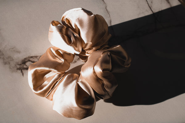 Silk stuffed scrunchie