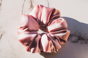 Mulberry silk stuffed scrunchie